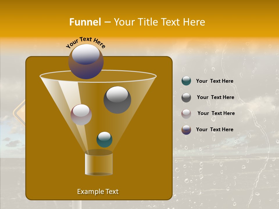 Roadsign Sign Dangerous PowerPoint Template