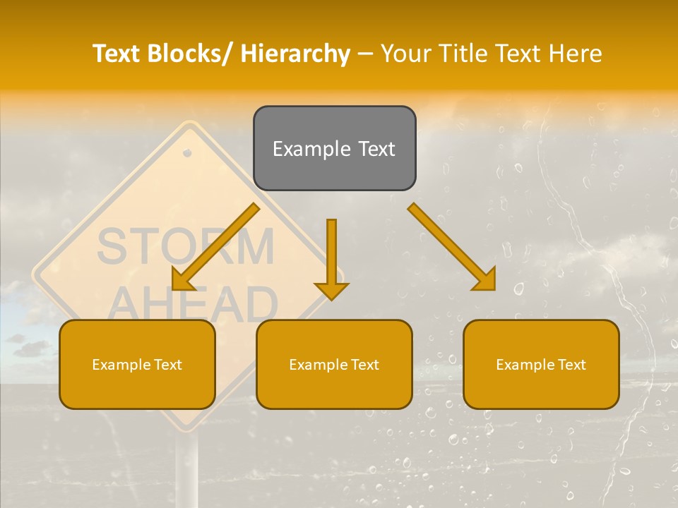 Roadsign Sign Dangerous PowerPoint Template
