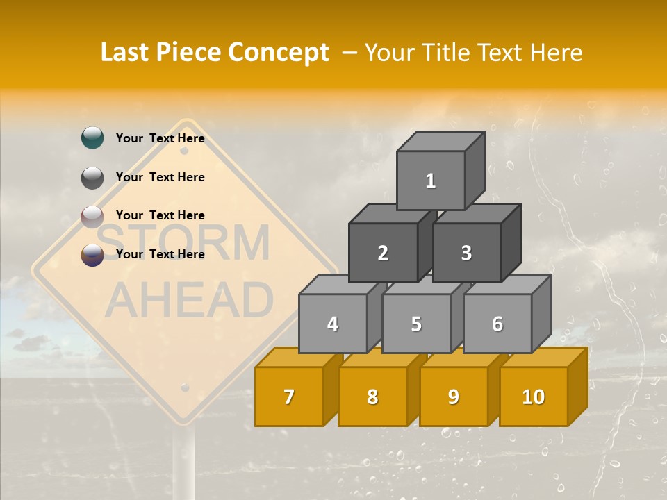 Roadsign Sign Dangerous PowerPoint Template