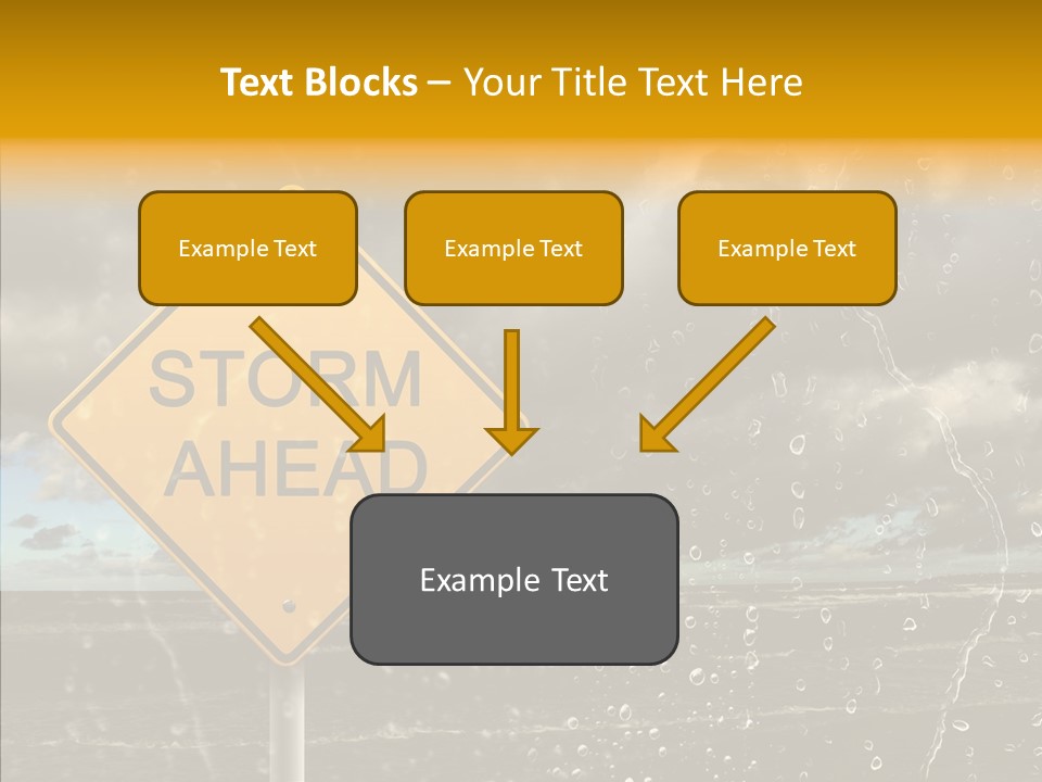 Roadsign Sign Dangerous PowerPoint Template