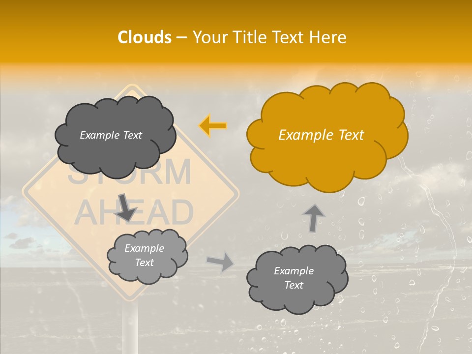 Roadsign Sign Dangerous PowerPoint Template