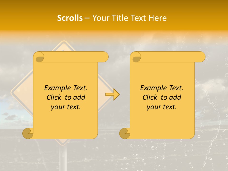 Roadsign Sign Dangerous PowerPoint Template