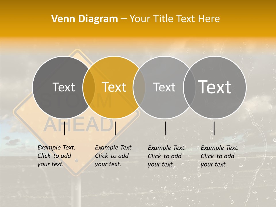 Roadsign Sign Dangerous PowerPoint Template