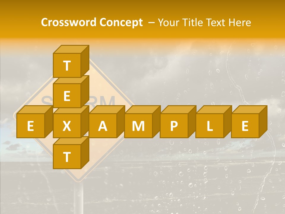 Roadsign Sign Dangerous PowerPoint Template