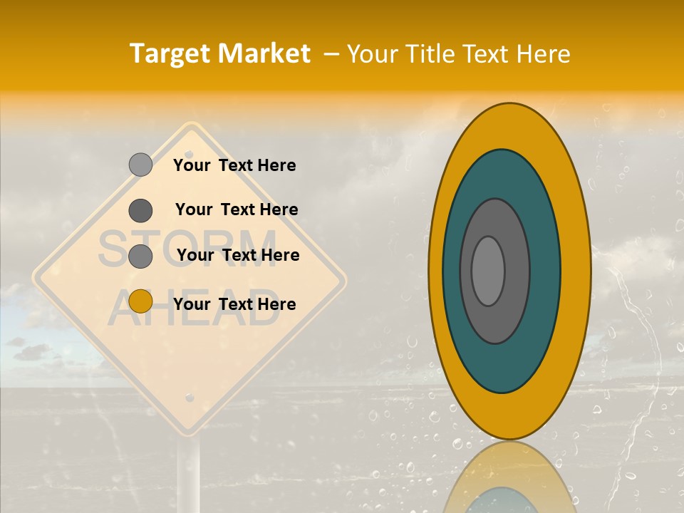 Roadsign Sign Dangerous PowerPoint Template