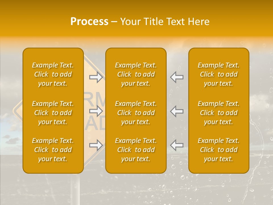 Roadsign Sign Dangerous PowerPoint Template
