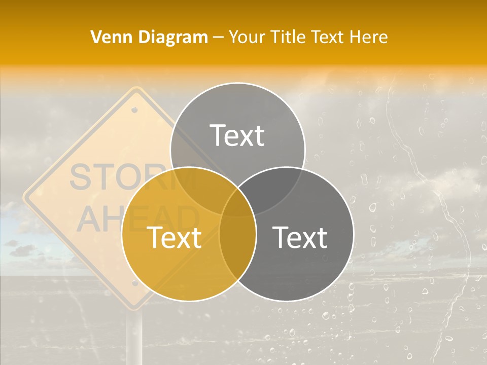 Roadsign Sign Dangerous PowerPoint Template
