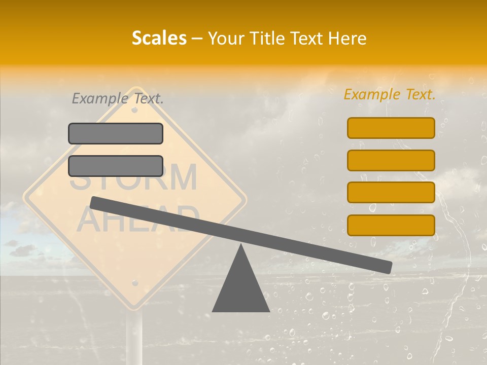 Roadsign Sign Dangerous PowerPoint Template