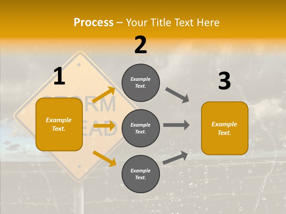 Roadsign Sign Dangerous PowerPoint Template