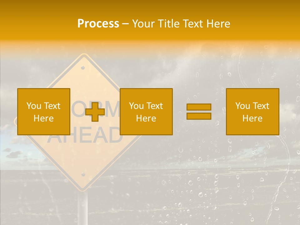 Roadsign Sign Dangerous PowerPoint Template