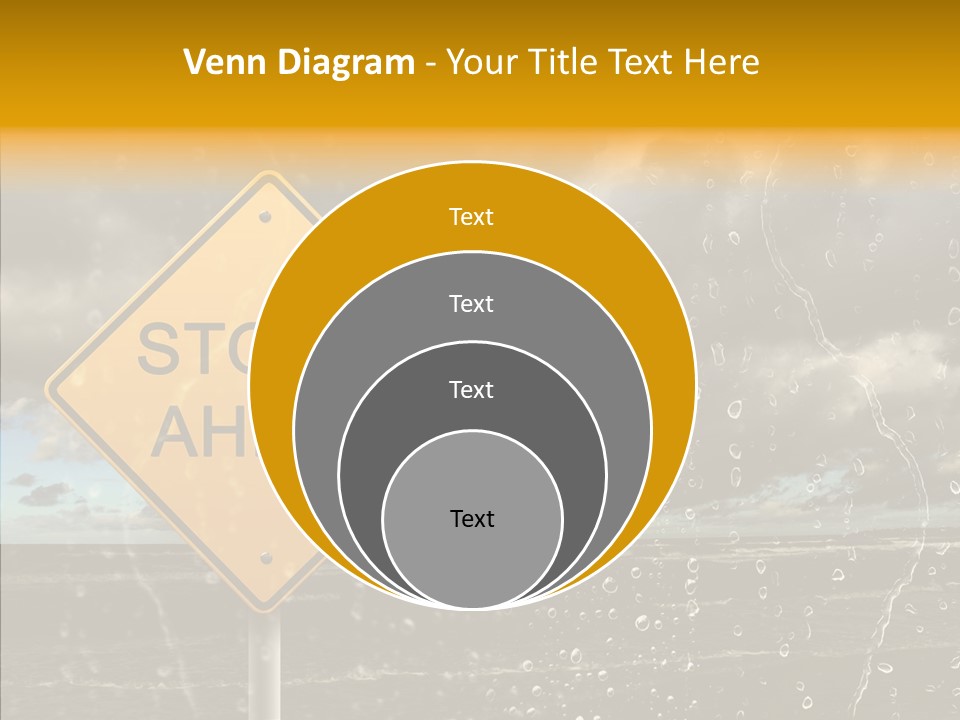 Roadsign Sign Dangerous PowerPoint Template