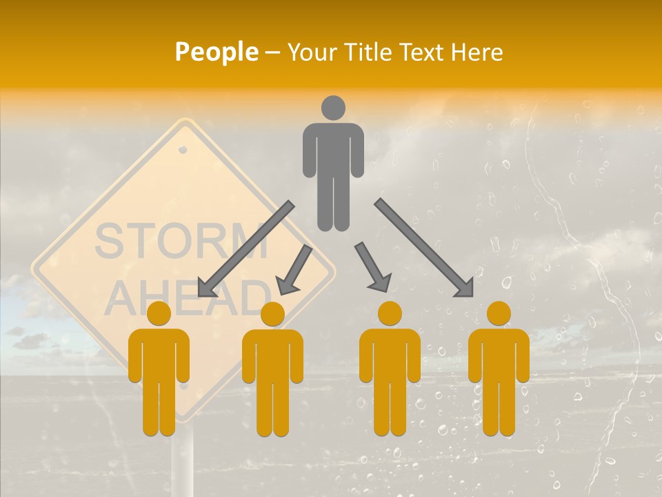 Roadsign Sign Dangerous PowerPoint Template