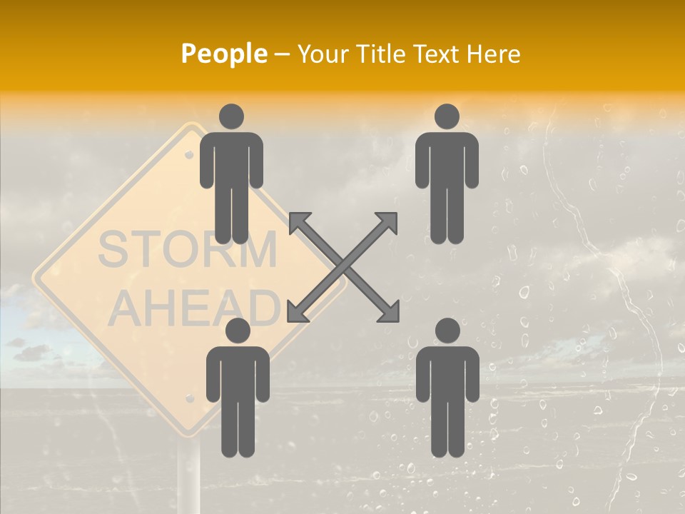 Roadsign Sign Dangerous PowerPoint Template