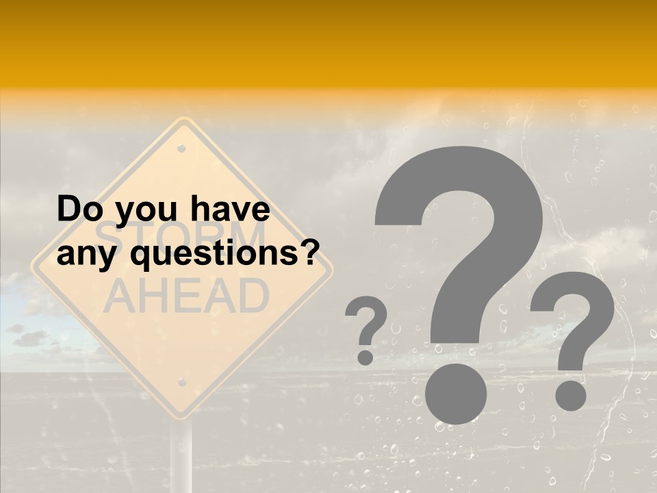 Roadsign Sign Dangerous PowerPoint Template