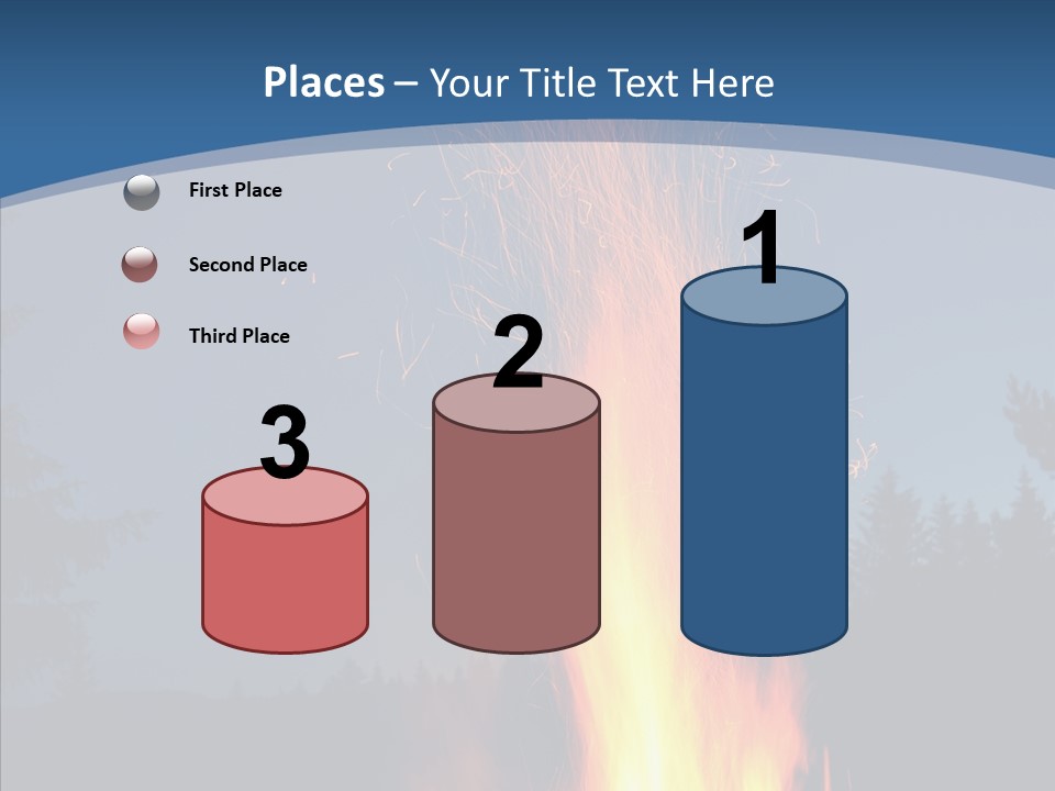Ash Coal Firewood PowerPoint Template