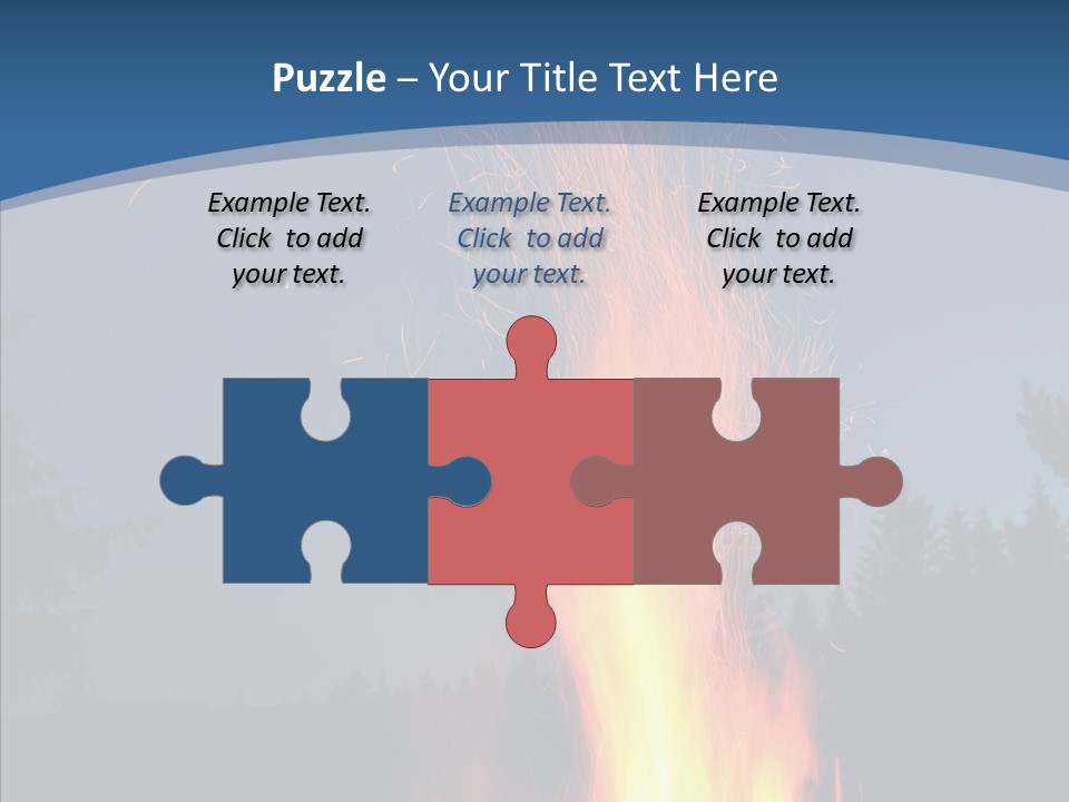 Ash Coal Firewood PowerPoint Template