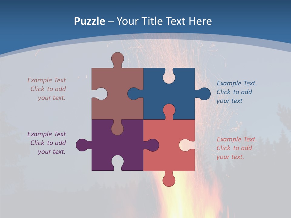 Ash Coal Firewood PowerPoint Template