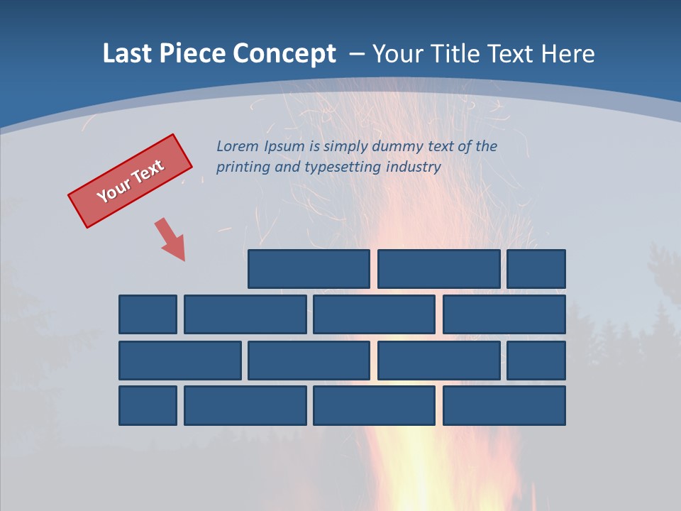 Ash Coal Firewood PowerPoint Template