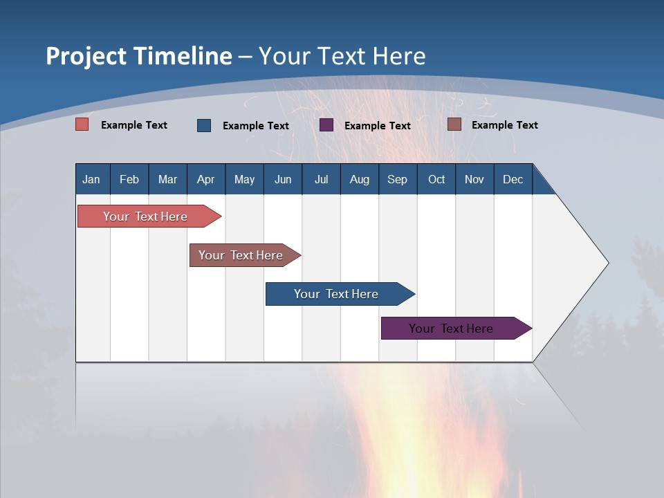 Ash Coal Firewood PowerPoint Template