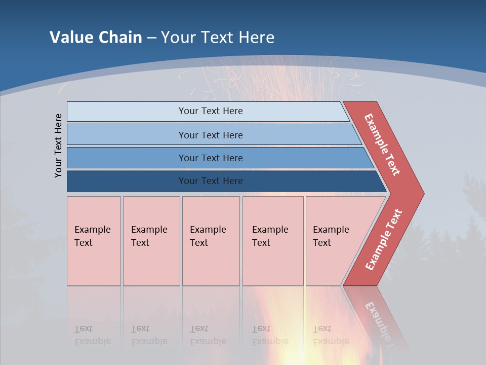 Ash Coal Firewood PowerPoint Template