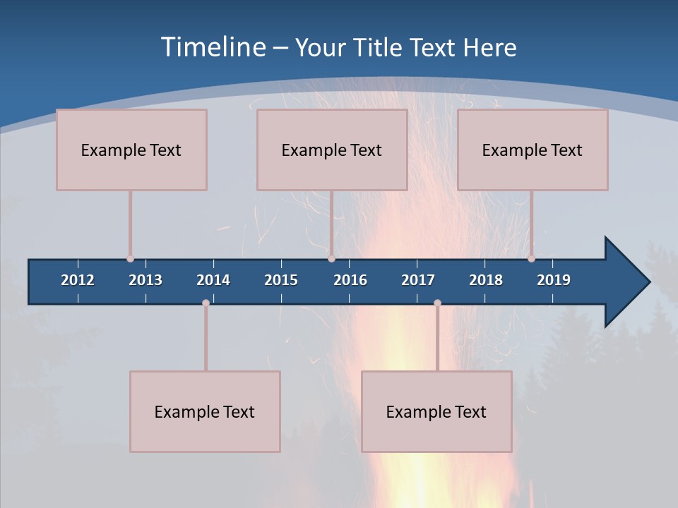 Ash Coal Firewood PowerPoint Template