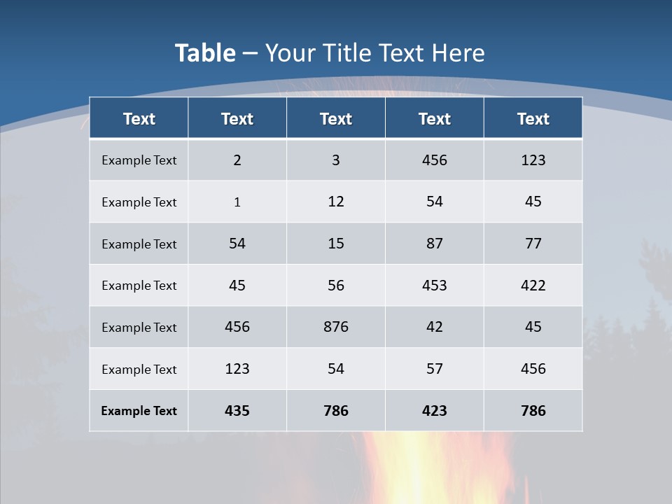 Ash Coal Firewood PowerPoint Template