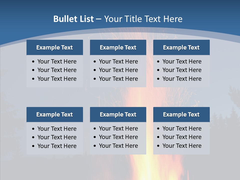 Ash Coal Firewood PowerPoint Template