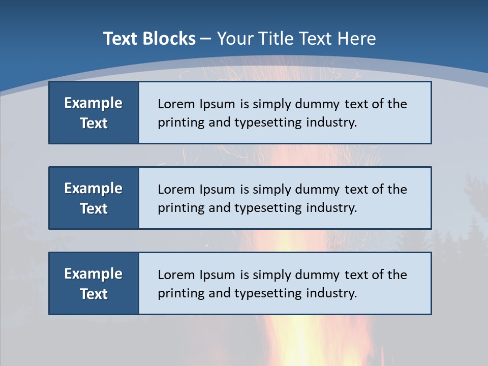 Ash Coal Firewood PowerPoint Template