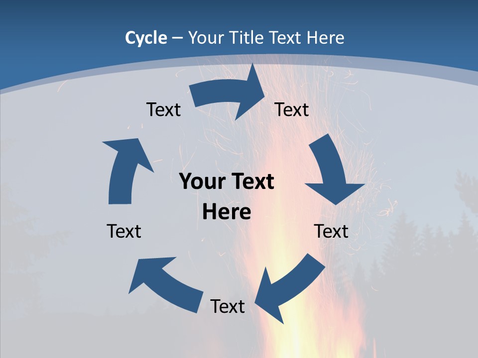 Ash Coal Firewood PowerPoint Template
