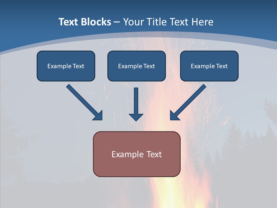 Ash Coal Firewood PowerPoint Template