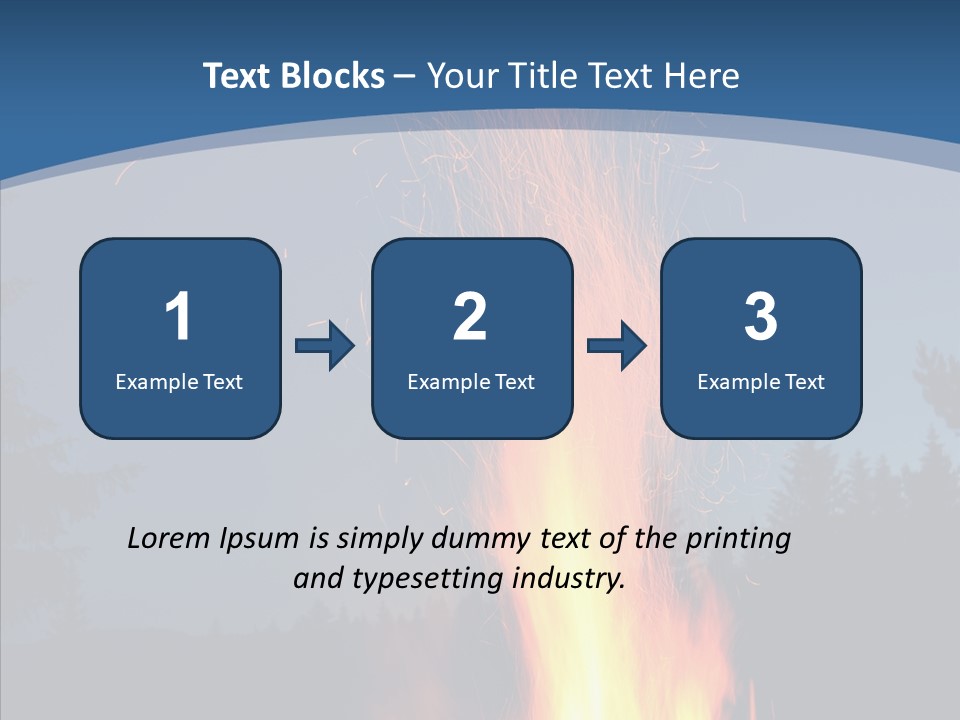 Ash Coal Firewood PowerPoint Template