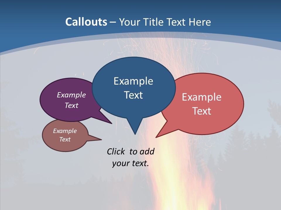 Ash Coal Firewood PowerPoint Template