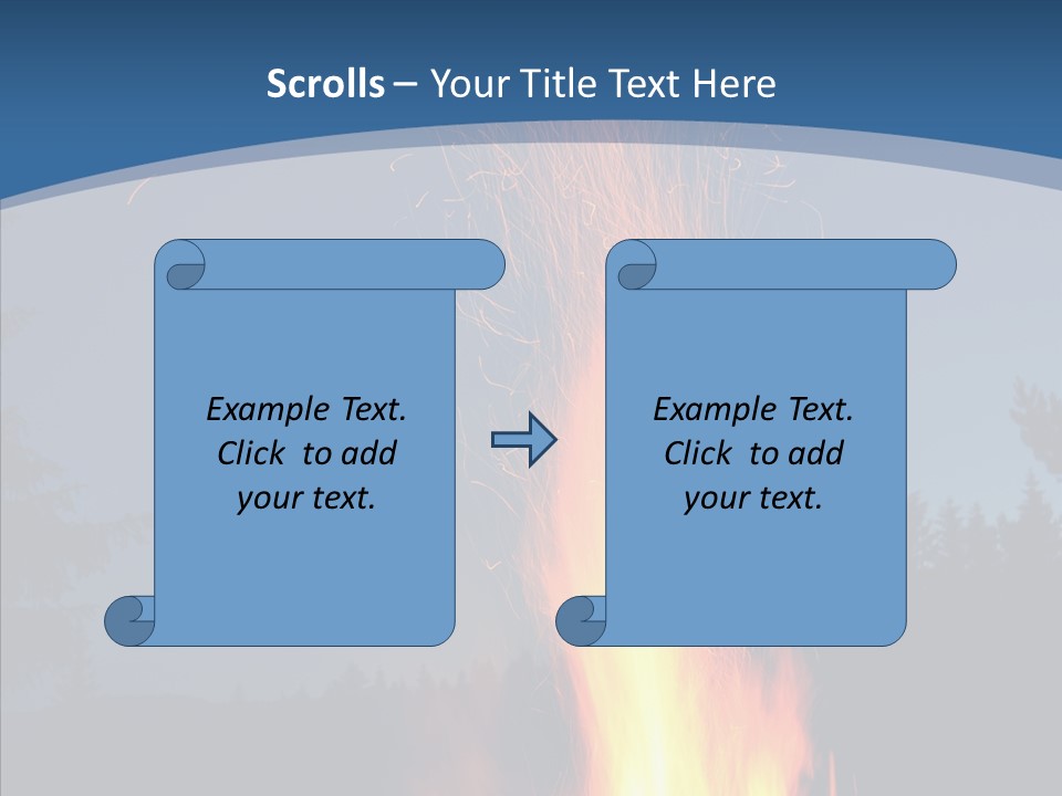 Ash Coal Firewood PowerPoint Template