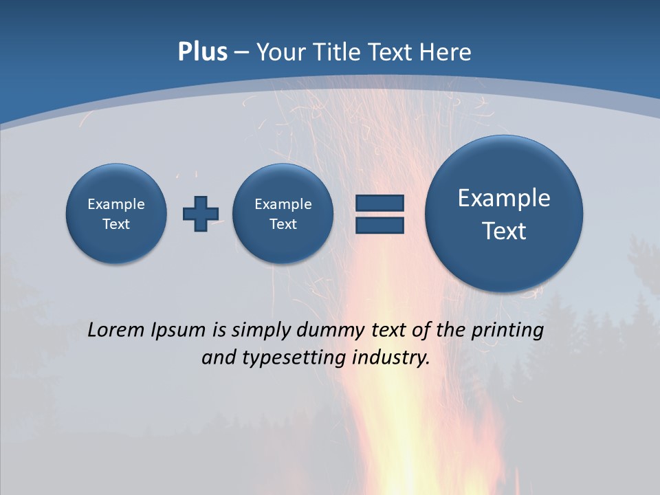 Ash Coal Firewood PowerPoint Template