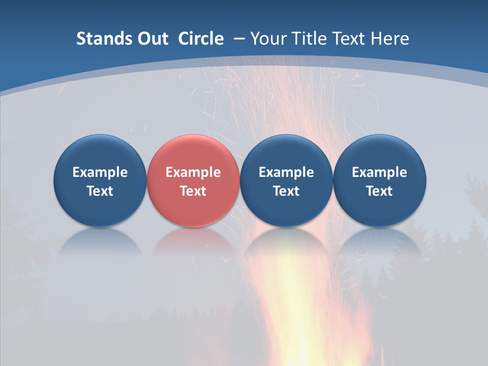 Ash Coal Firewood PowerPoint Template