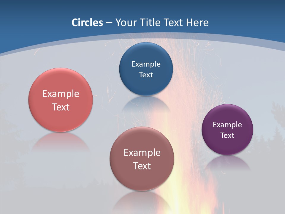 Ash Coal Firewood PowerPoint Template