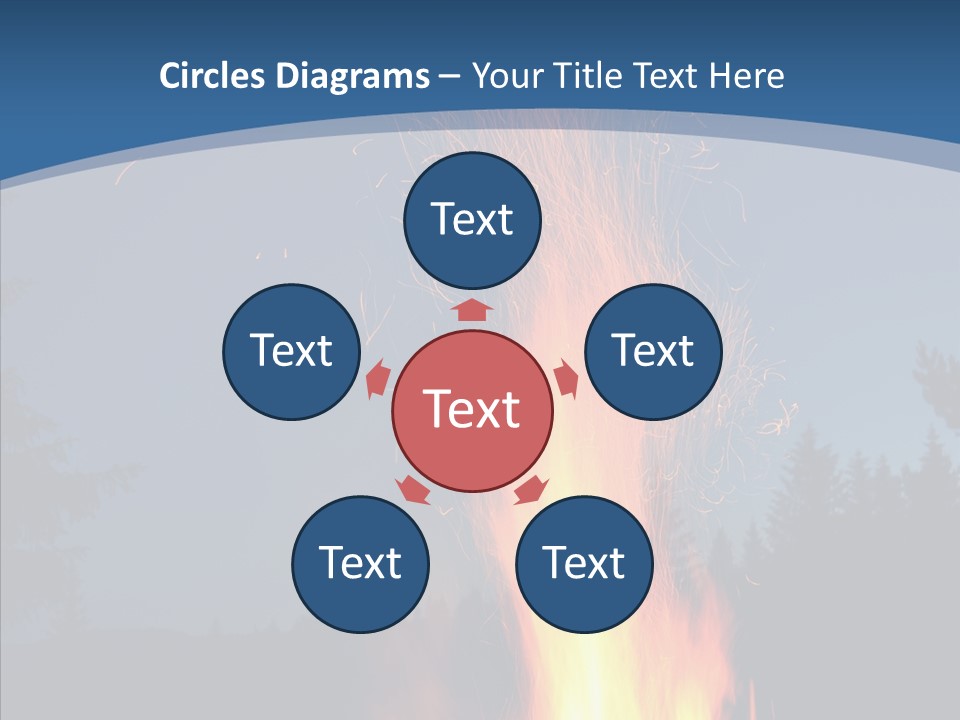 Ash Coal Firewood PowerPoint Template