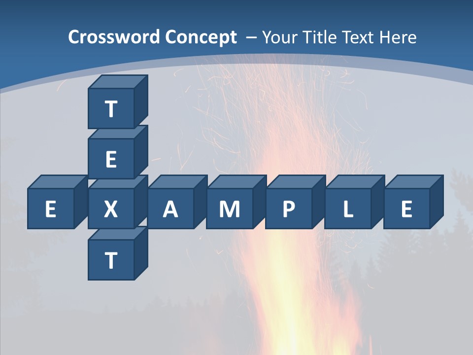Ash Coal Firewood PowerPoint Template