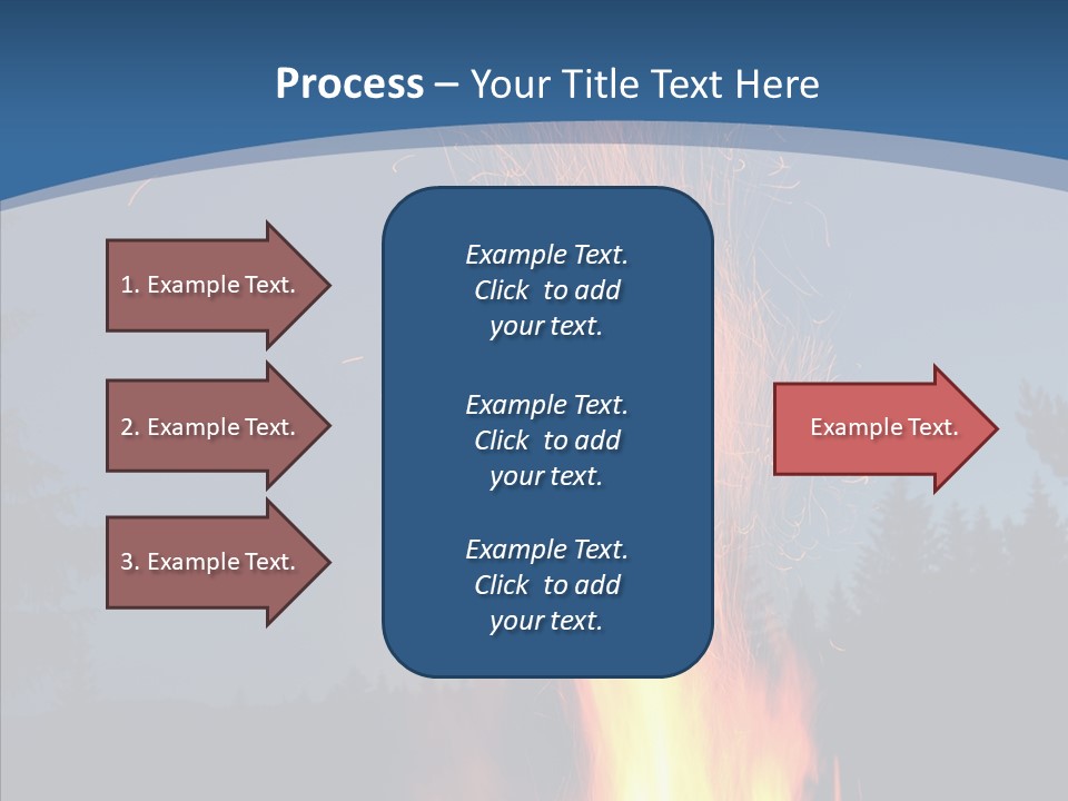 Ash Coal Firewood PowerPoint Template