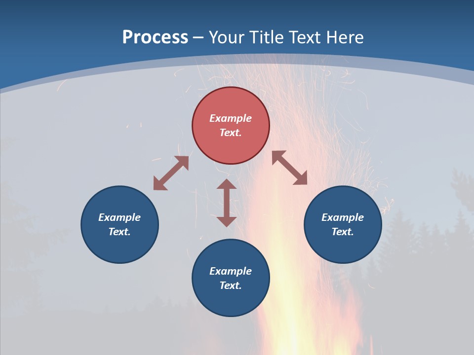 Ash Coal Firewood PowerPoint Template