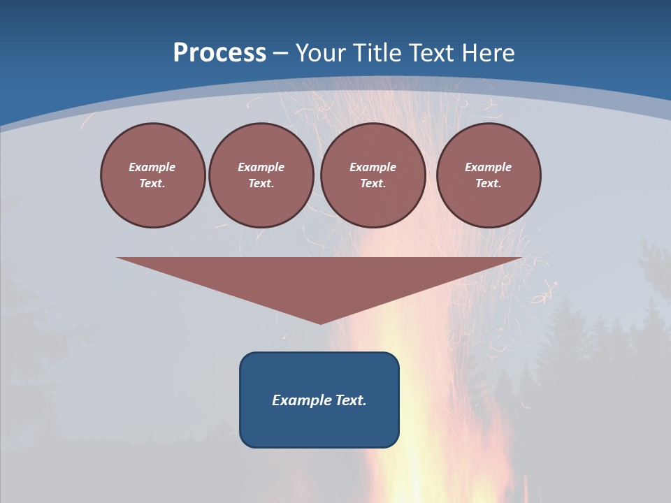 Ash Coal Firewood PowerPoint Template