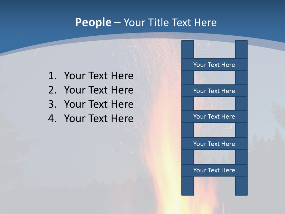Ash Coal Firewood PowerPoint Template