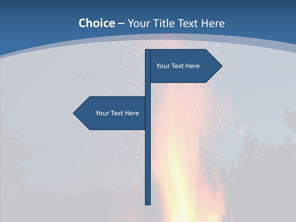 Ash Coal Firewood PowerPoint Template
