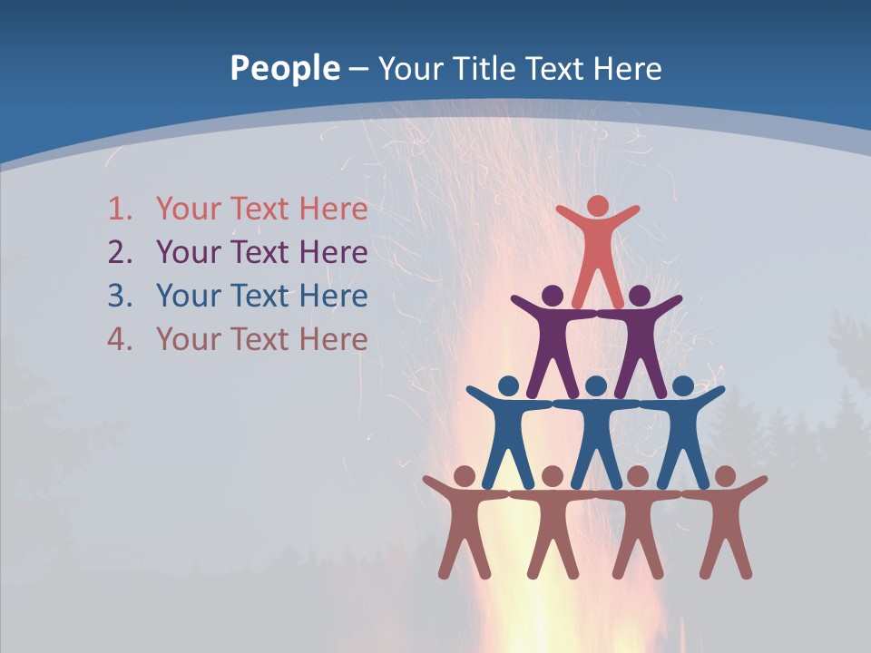 Ash Coal Firewood PowerPoint Template