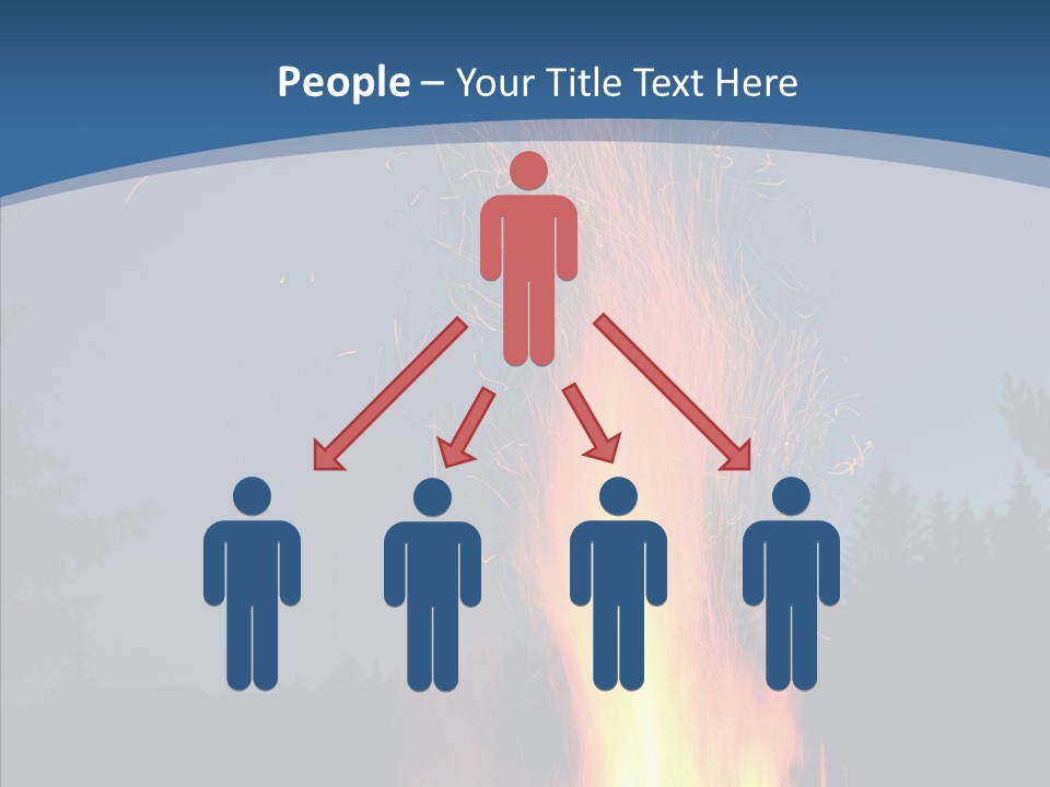 Ash Coal Firewood PowerPoint Template