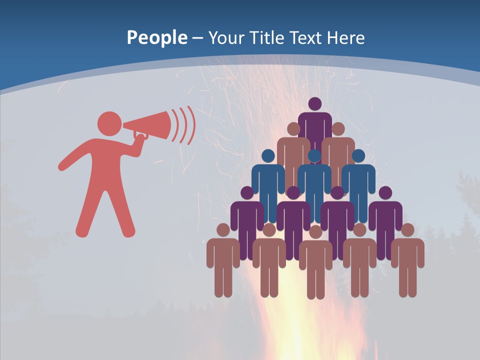 Ash Coal Firewood PowerPoint Template