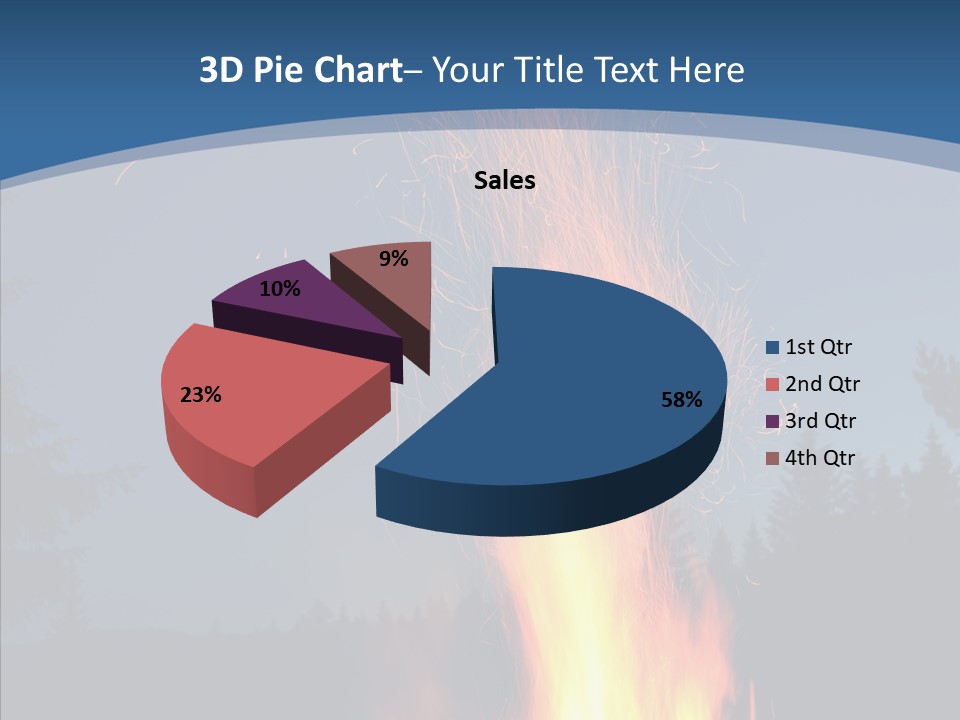 Ash Coal Firewood PowerPoint Template
