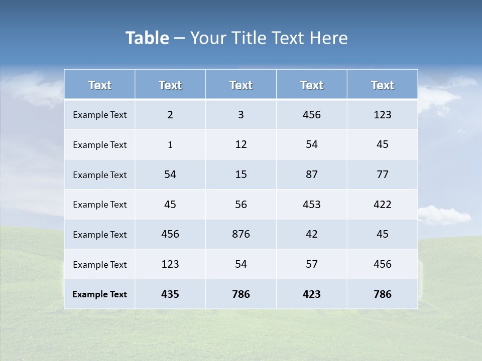 A Person's Hand Reaching For A Word In The Sky PowerPoint Template