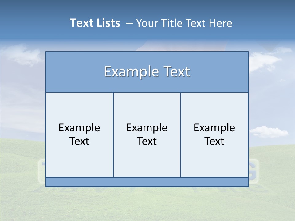 A Person's Hand Reaching For A Word In The Sky PowerPoint Template
