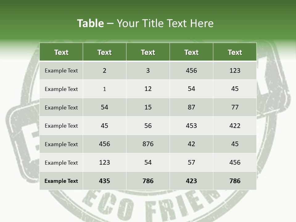 Organic Clean Reuse PowerPoint Template
